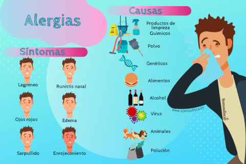 Infografía de las alergias Somosdisc