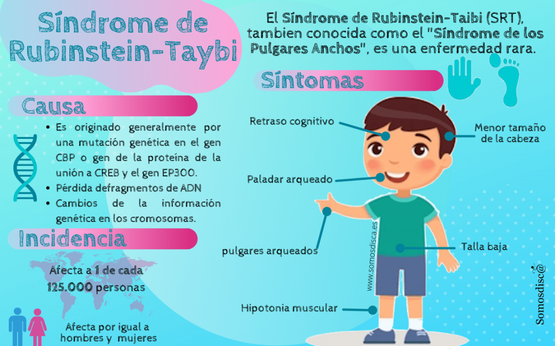 Infografía del Síndrome de Rubinstein-Taybi