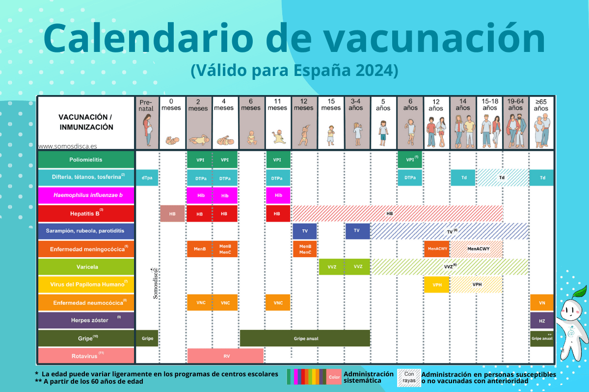 Calendario de vacunación 2024